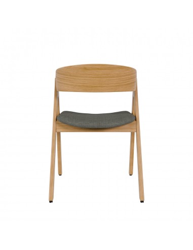 Cadeira nórdica Lazuli, tela, carvalho