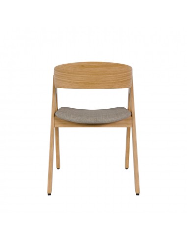 Cadeira nórdica Lazuli, tela, carvalho