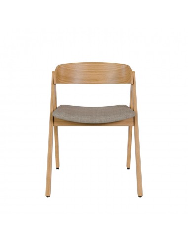 Silla nórdica Lazuli, tela, roble
