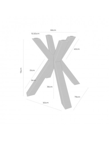Mesa redonda de vidro Argo 100, base em aço preto
