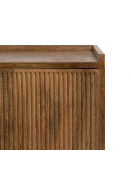 Mueble TV Mailen 150 x 40, 2 puertas y 2 huecos, madera de mango.
