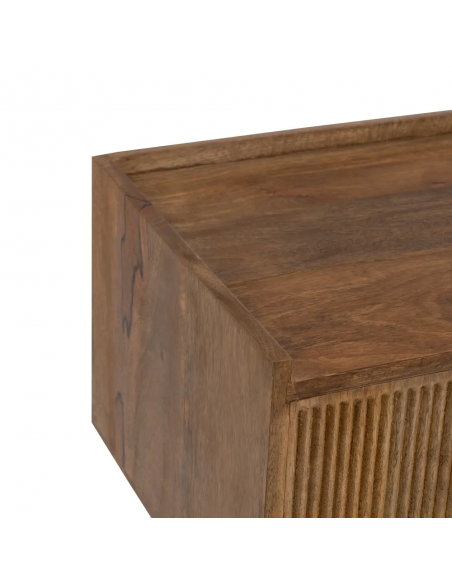 Móvel TV Mailen 150 x 40, 2 portas e 2 espaços, madeira manga.