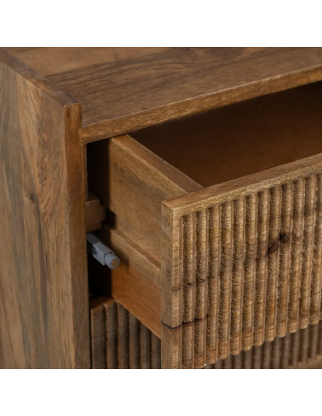 Mesa de cabeceira Mailen 50 x 40 em madeira de mangueira