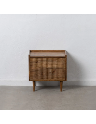 Mesa de cabeceira Mailen 50 x 40 em madeira de...