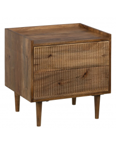 Mesa de cabeceira Mailen 50 x 40 em madeira de mangueira