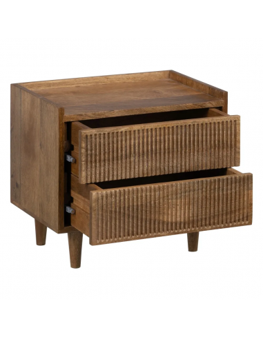Mesita de noche Mailen 45 x 30 en madera de mango