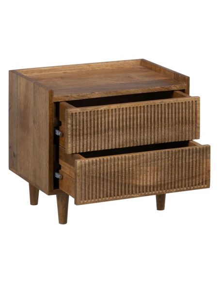Mesa de cabeceira Mailen 45 x 30 em madeira de mangueira