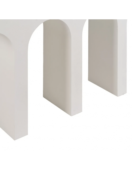 Consola mediterránea Aiguablava 120 x 30, MDF blanco