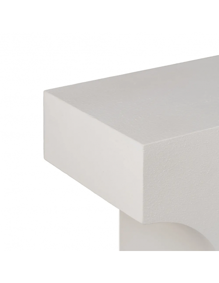 Consola mediterránea Aiguablava 120 x 30, MDF blanco