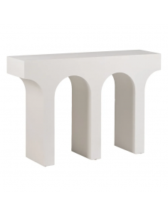 Consola mediterránea Aiguablava 120 x 30, MDF blanco