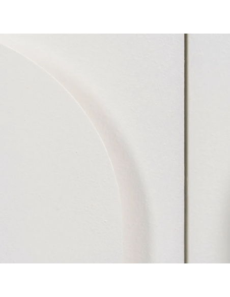 Aparador mediterráneo Aiguablava 120 x 40 cm de MDF blanco