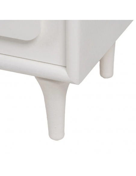 Aparador mediterráneo Aiguablava 120 x 40 cm de MDF blanco