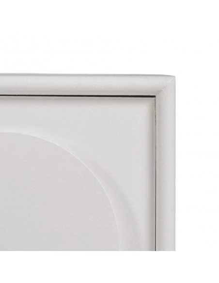 Aparador mediterráneo Aiguablava 120 x 40 cm de MDF blanco