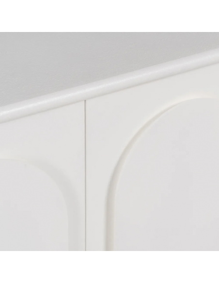 Aparador mediterráneo Aiguablava 120 x 40 cm de MDF blanco