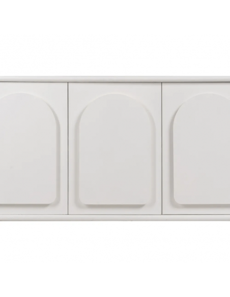Aparador mediterrâneo Aiguablava 120 x 40 cm em MDF branco