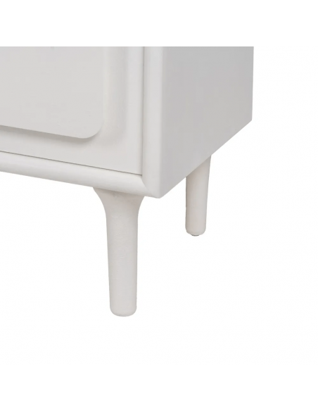 Aparador alto mediterráneo Aiguablava 80 x 40 de MDF blanco