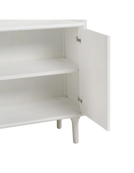 Aparador alto mediterráneo Aiguablava 80 x 40 de MDF blanco