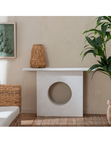 Console Aigua Mediterrâneo 120 x 40, MDF branco