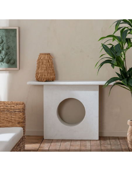 Console Aigua Mediterrâneo 120 x 40, MDF branco