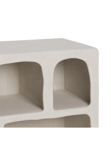 Aparador mediterráneo Aigua 120 x 38, MDF blanco