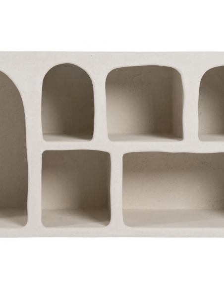 Aparador mediterráneo Aigua 120 x 38, MDF blanco