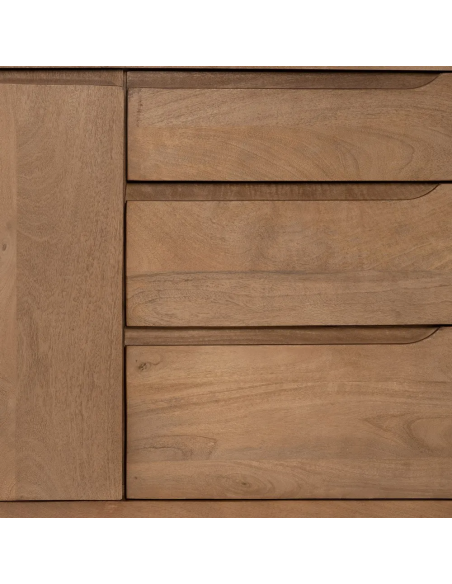 Aparador de lineas rectas SAM 193 x 48 en madera de mango natural