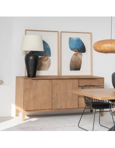 Aparador de lineas rectas SAM 193 x 48 en madera de mango... 2