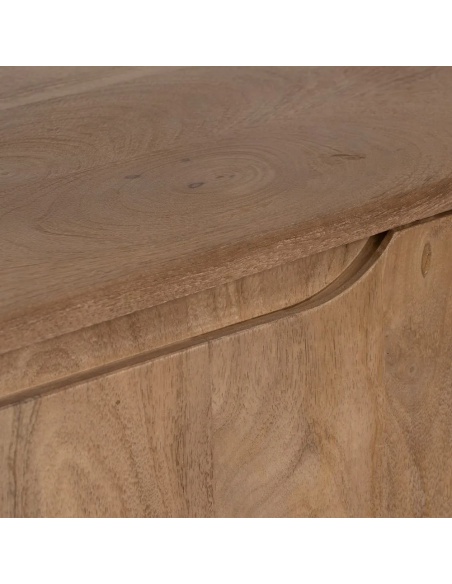 Mueble TV de lineas rectas SAM 150 x 40 de madera de mango