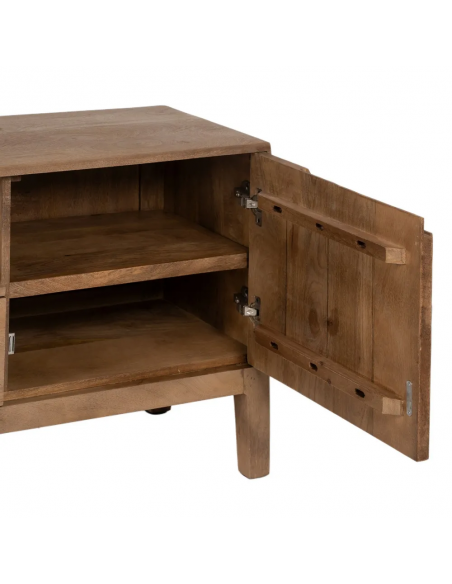 Mueble TV de lineas rectas SAM 150 x 40 de madera de mango