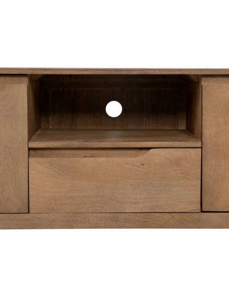 Mueble TV de lineas rectas SAM 150 x 40 de madera de mango