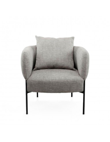 Poltrona AGADIR em tecido tango e aço com...