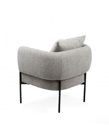 Butaca AGADIR de tejido tango y acero con...