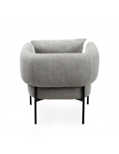 Poltrona AGADIR em tecido tango e aço com...