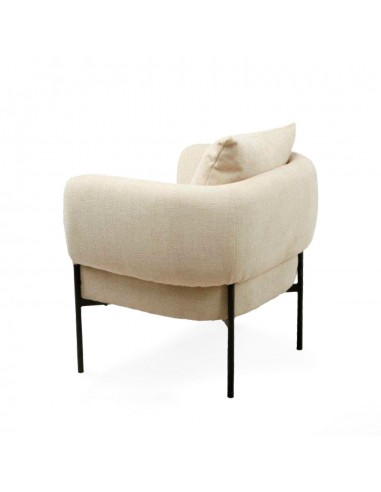 Butaca AGADIR de tejido tango y acero con...