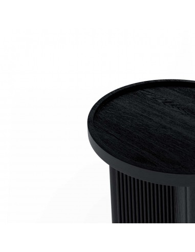 Mesa redonda auxiliar FARIS 45, madera maciza...