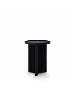 Mesa redonda auxiliar FARIS 45, madeira de mangueira...