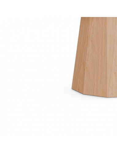 Mesa redonda TINA de Ø 120, folheado em carvalho.