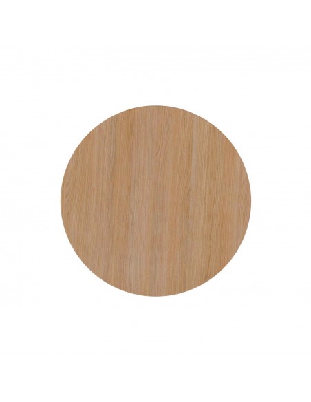 Mesa redonda FATIMA de Ø 120, chapada en roble.