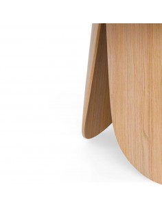 Mesa redonda FATIMA Ø 100, folheado em carvalho. 2