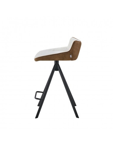 Taburete GARY 65, tejido combinado Bora/Suede y...