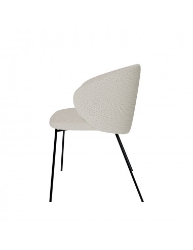 Silla de diseño con brazos MINNA tejido Bora y...