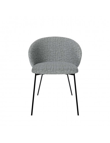 Silla de diseño con brazos MINNA tejido Bora y...