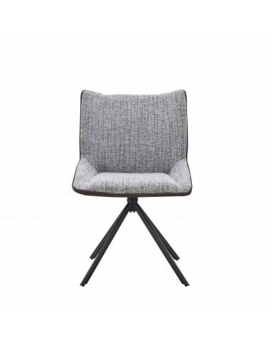 Silla de diseño AIMIN combinada en tejido gris...