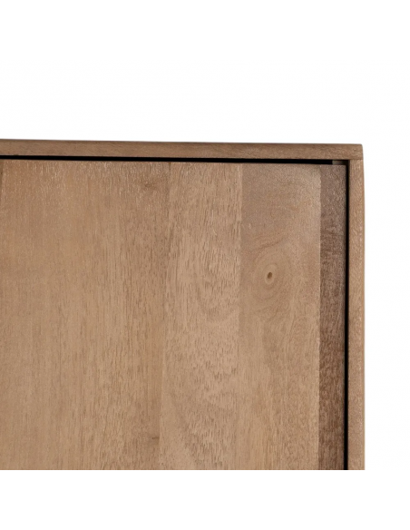 Armario de lineas rectas SAM 60 x 180 de madera de mango, 1 puerta y 3 cajones