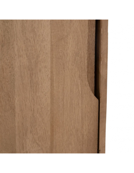 Armario de lineas rectas SAM 60 x 180 de madera de mango, 1 puerta y 3 cajones