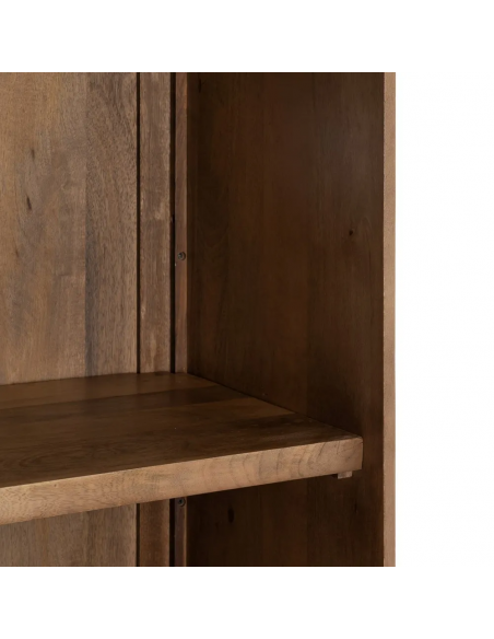 Armario de lineas rectas SAM 60 x 180 de madera de mango, 1 puerta y 3 cajones