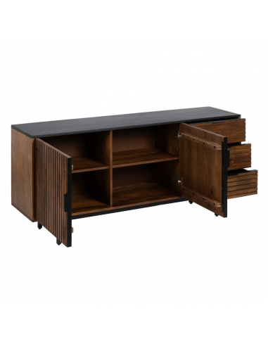 Aparador Kesia 160 x 75, 2 puertas y 3 cajones,...