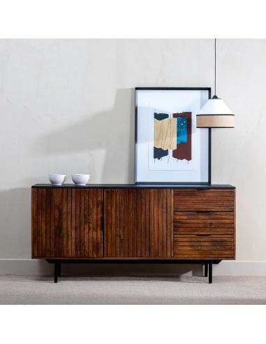 Aparador Kesia 160 x 75, 2 puertas y 3 cajones,...