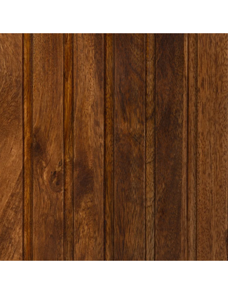 Mueble de TV Kesia 140 x 40, en madera de mango y acero negro