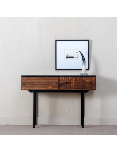 Consola Kesia 110 x 40 cm em madeira de mangueira e aço... 2